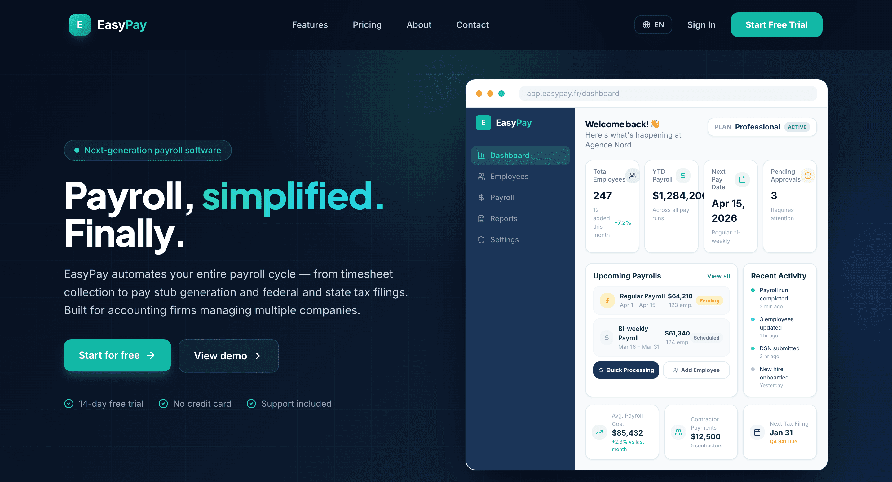 EasyPay — Payroll System