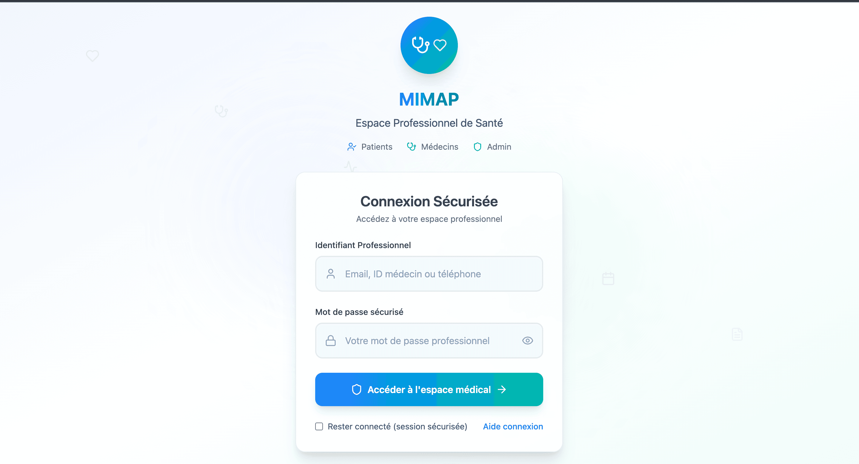 Mimap — Gestion Hospitalière